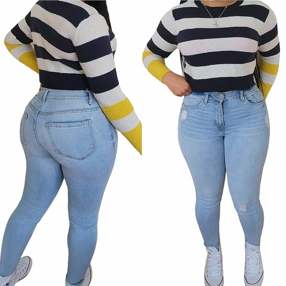 ❤️Kensie Light Blue Skinny Jeans💎 - Picture 1 of 6